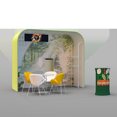 12ft 3D Backwalls van de de Tribune Lichtgewichtvertoning van de Tentoonstellingsachtergrond Banners 10x20