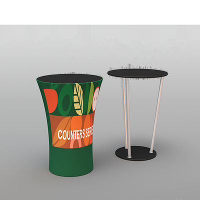 Ovale de Stoffen Pop Omhooggaande Teller van bevorderingsfront portable reception desks folding