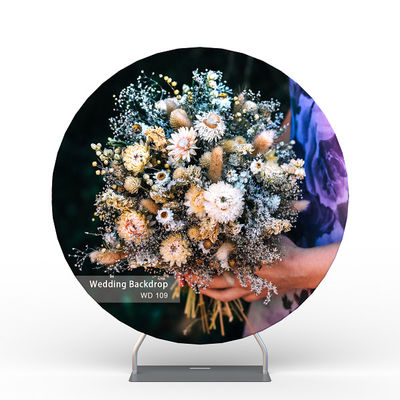Hoog - van de de achtergronddecoratie van het kwaliteitshuwelijk van de het fluweelstof Tribune van de de achtergrondvertoning de roze acryl ronde