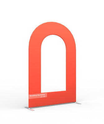 Hoog - van de de achtergronddecoratie van het kwaliteitshuwelijk van de het fluweelstof Tribune van de de achtergrondvertoning de roze acryl ronde