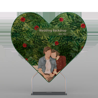 Bruiloft Evenement Gebruik Boog Douane Aluminium Pijp Spanning Stof Display Achtergrond Stand