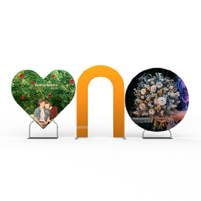 7ft 10in Dia Personalized Wedding Backdrops White Achtergrond voor Ballonboog