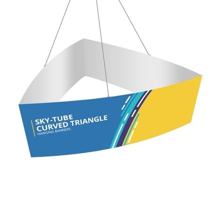 144in toont de Draagbare Handel Structuur van het de Bannerteken van de Cirkel de Hangende Teken Gebogen Driehoek
