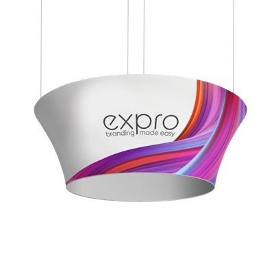 Gebreide Polyester 8ft Lucht het Hangen Handel toont Tekens die Bannertribune hangen