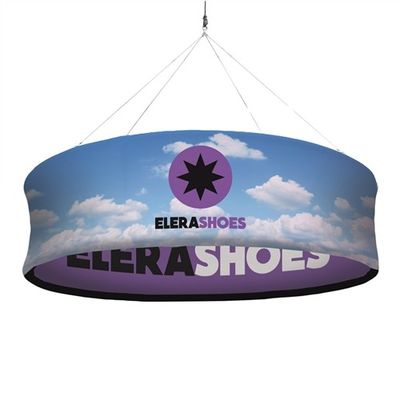 5ft 60in Ronde Stoffen Hangende Banners van de Stoffenvertoningen van de Plafondspanning