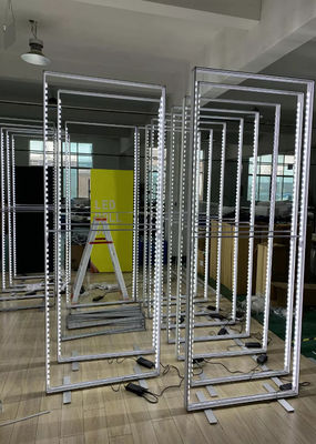 Van de LEIDENE van het aluminiumkader de Lichte Doos Stoffenlightbox Frameless van Seg Lichtgewicht