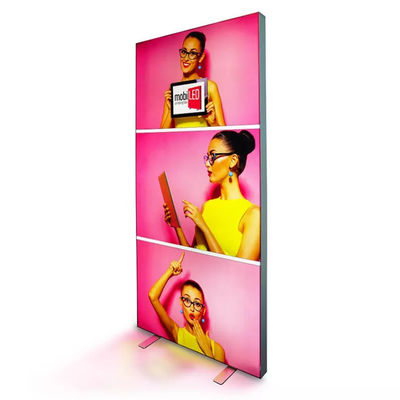 Van de LEIDENE van het aluminiumkader de Lichte Doos Stoffenlightbox Frameless van Seg Lichtgewicht