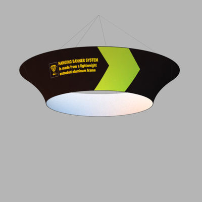 De opgeschorte Handel toont de Hangende Vertoning van de Gebeurteniscabine Hangende Plafondbanner ondertekent