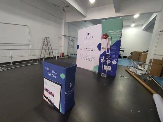 De Handel van de de gerecycleerde Modulaire Eerlijke Expo-Rekstof van Cabineachtergronden 10 X 20 toont Cabine