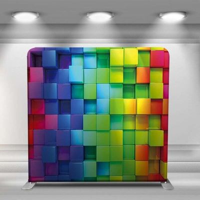 8x8 van het de Achtergrondenhoofdkussen van de fotocabine van de de Dekkingsspanning van de de Stoffenbuis de Vertoning van de de Rekstof